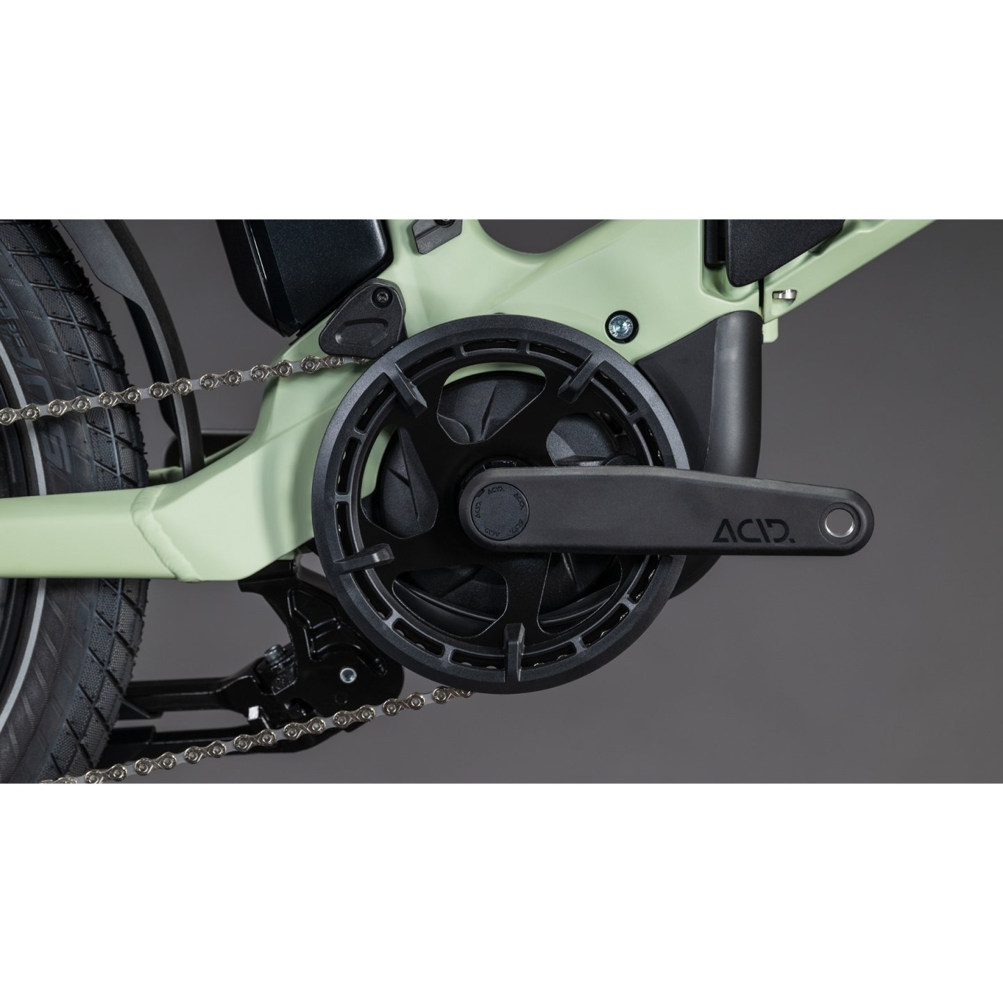 CUBE FOLD HYBRID 545 - 20" Electric Folding Bike - 2026 - pea / reflex - Image 6